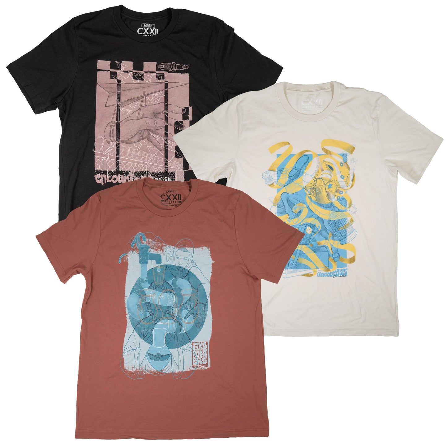 Encounters V.2 - 3 Tee Bundle (Save $12)