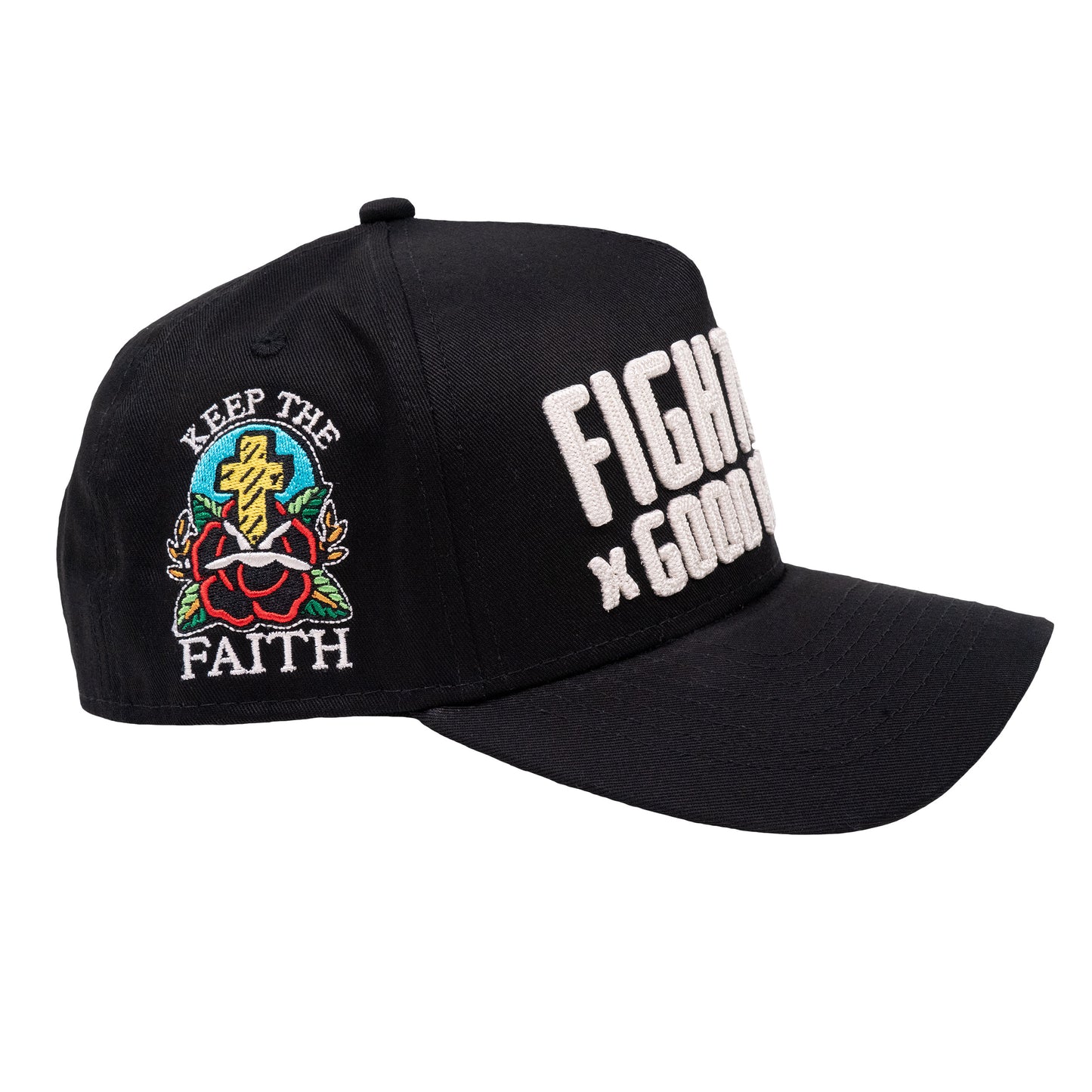 Fight the Good Fight Curved Brim 5 Panel Snapback