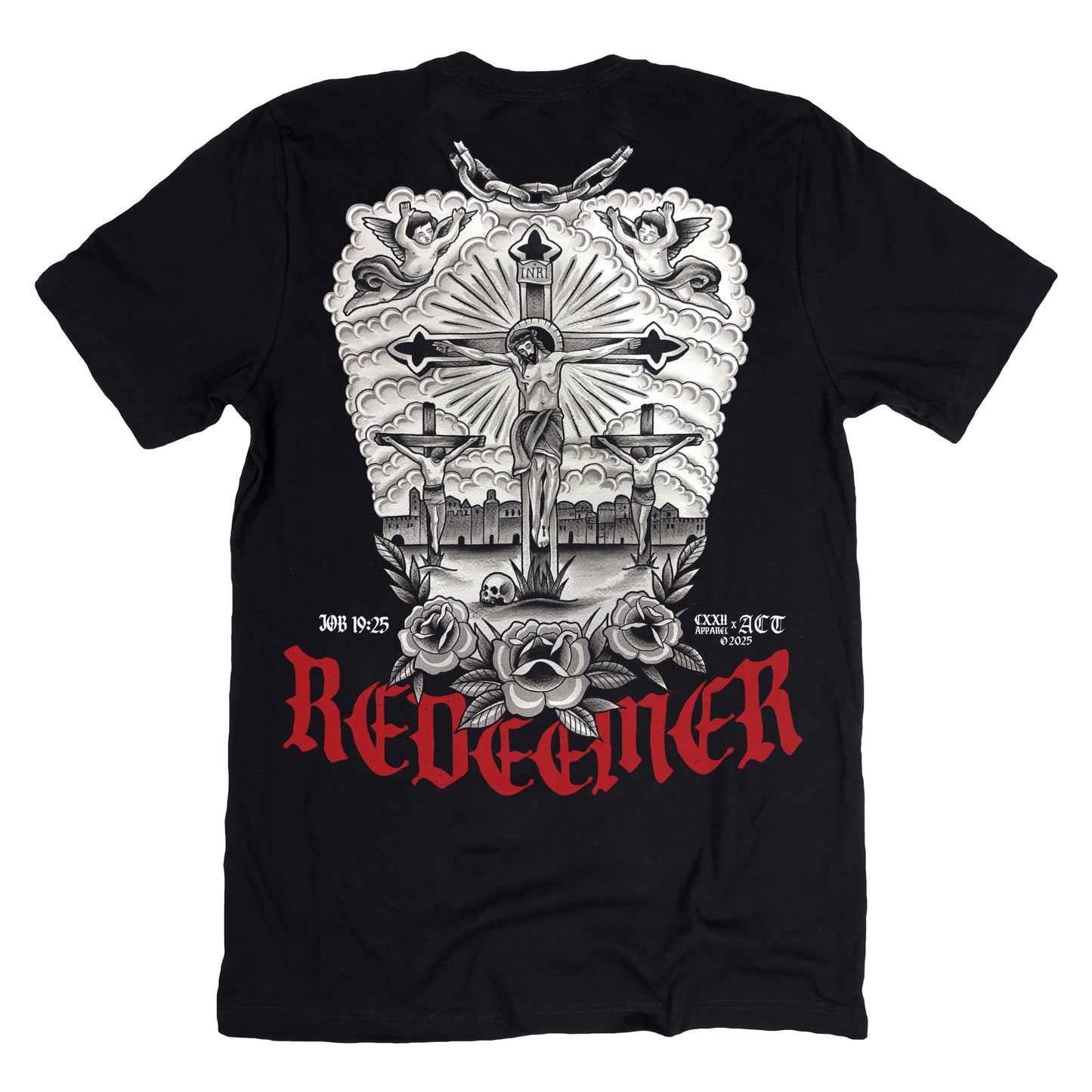 My Redeemer Lives Black Tee