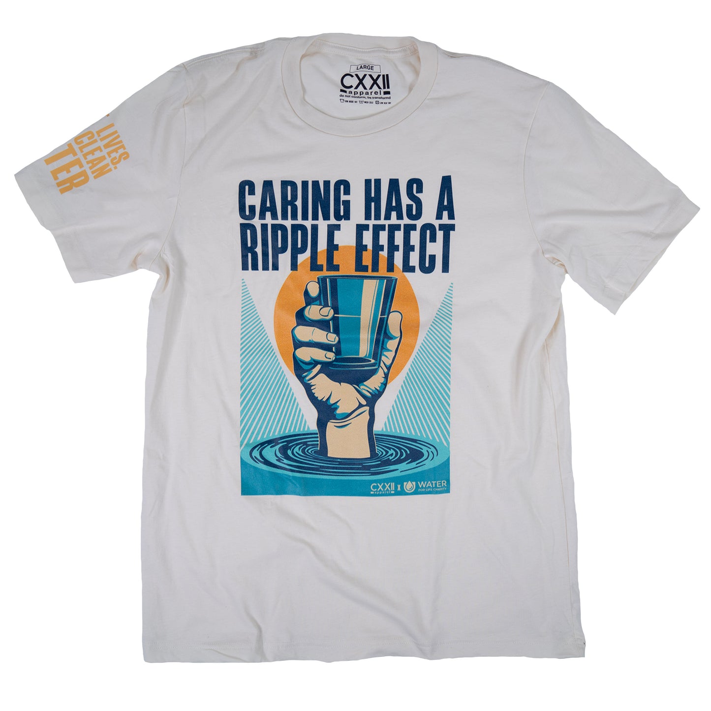 Ripple Effect Natural Tee