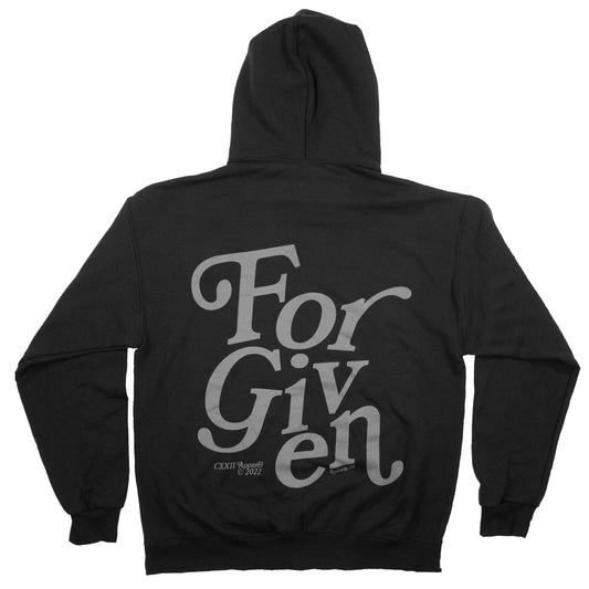 Sinner | Forgiven Retro Carbon Black Hoodie