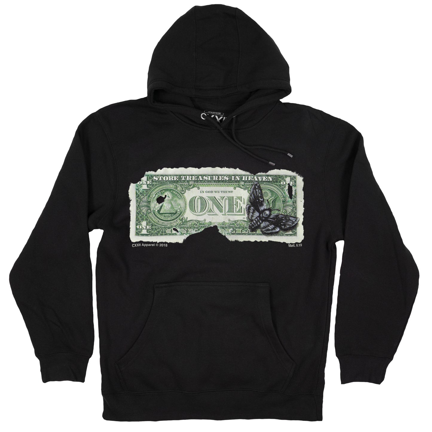 Store Treasures In Heaven Black Hoodie