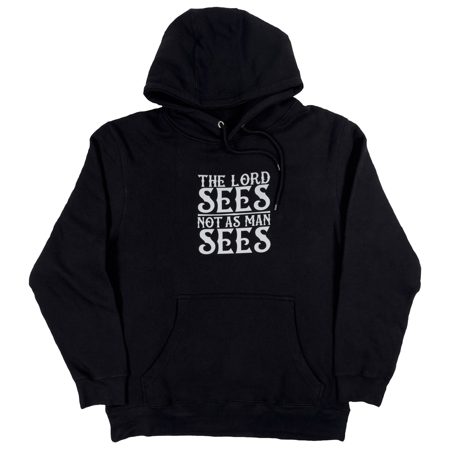 Lord Sees My Heart Bright Traditional Black Hoodie