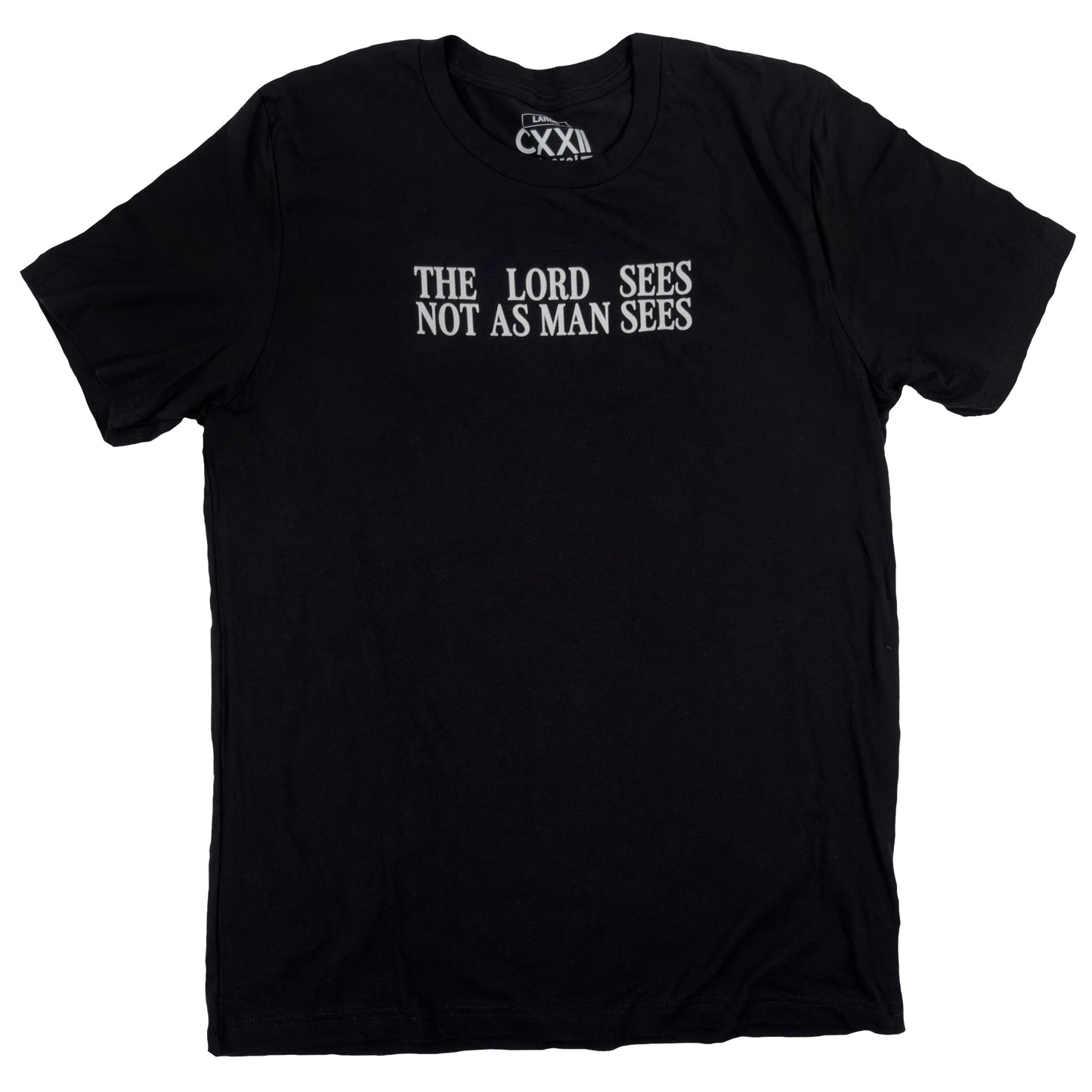 Lord Sees My Heart Classic Traditional Black Tee