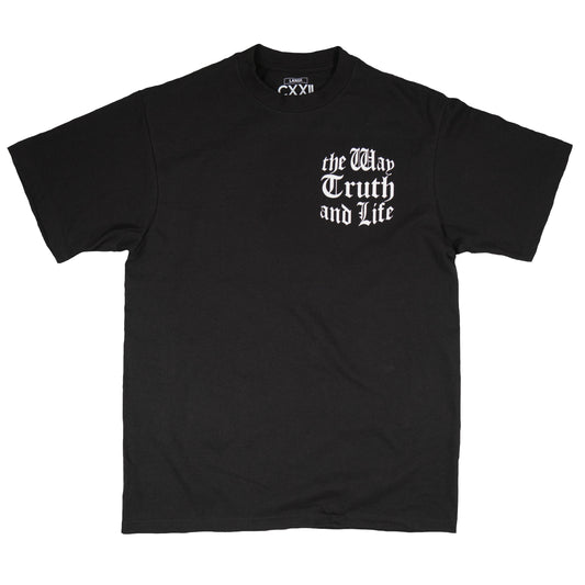 The Way,Truth, & Life Black Heavy Weight Street Tee