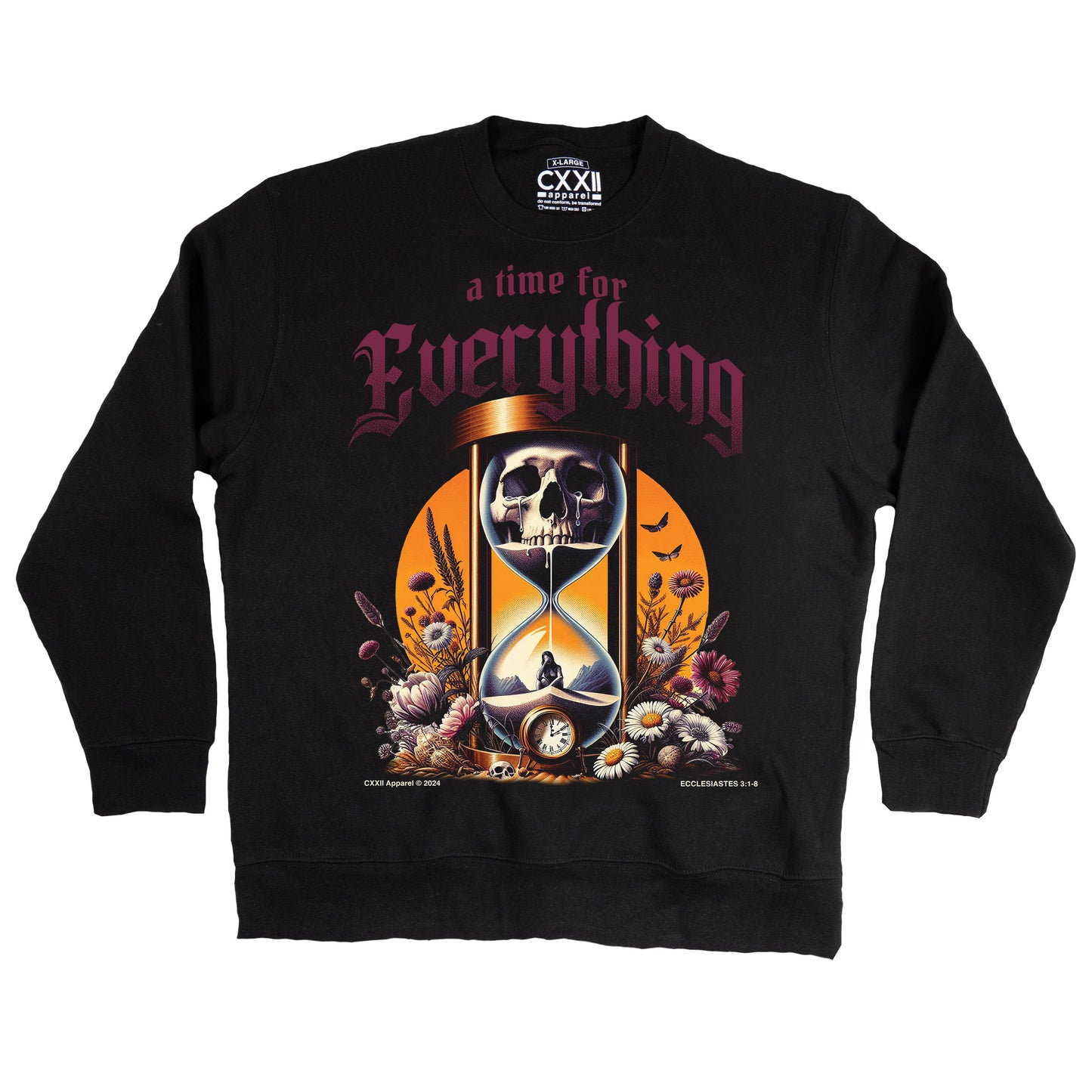 VOTD Ecclesiastes Series "A Time For Everything" Black Crewneck