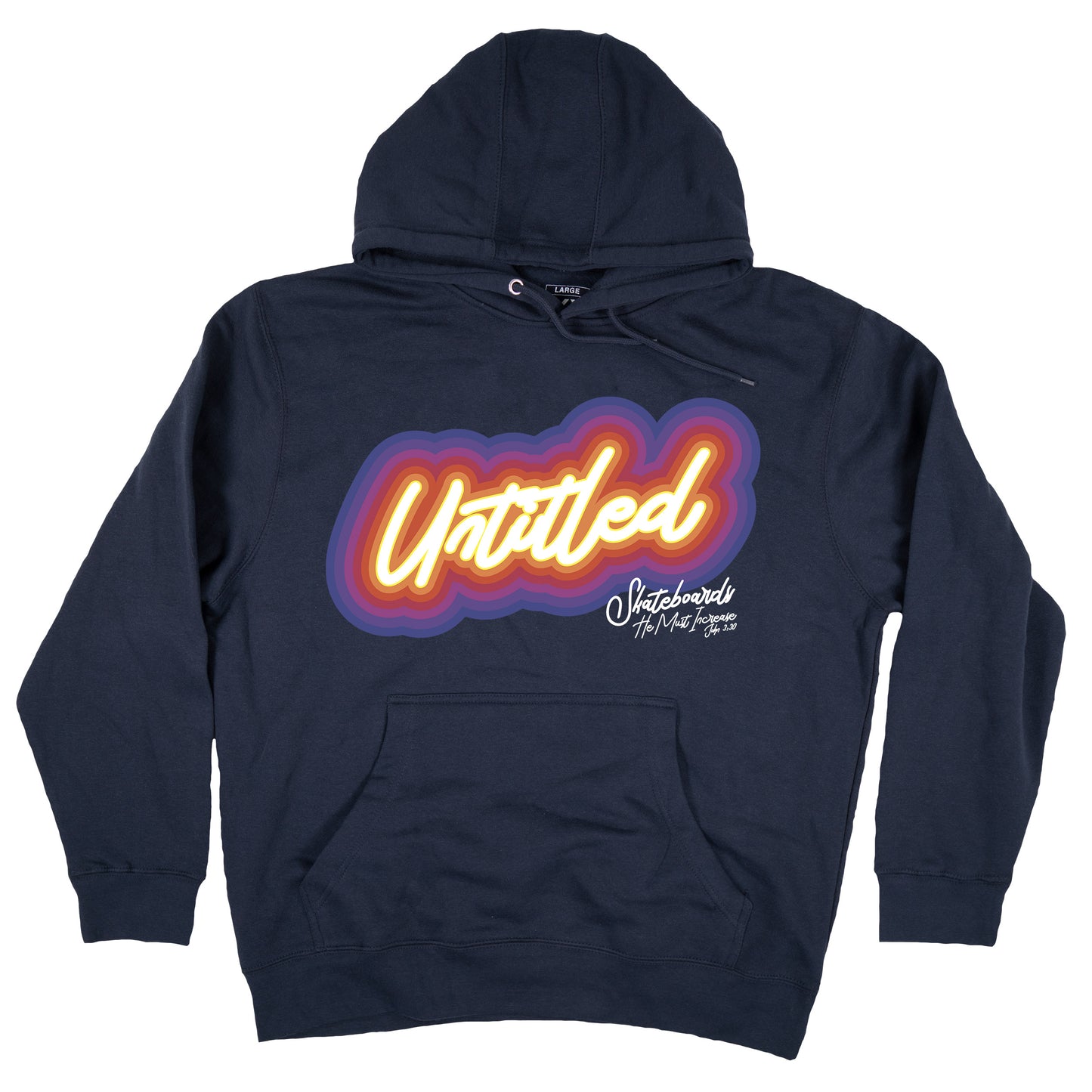 Untitled SkateBoards Glow Navy Hoodie