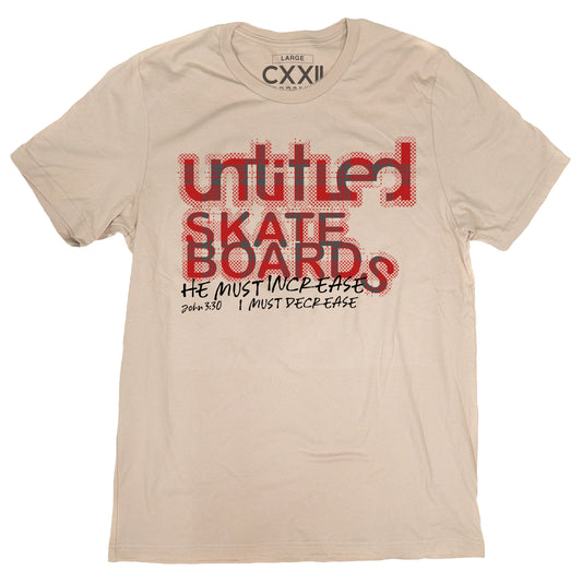 Untitled SkateBoards Plaid OG Tan Tee