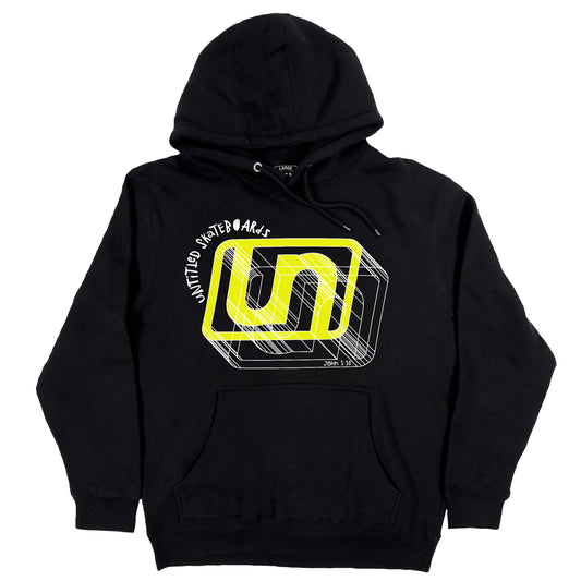 Untitled SkateBoards Wireframe Black Hoodie