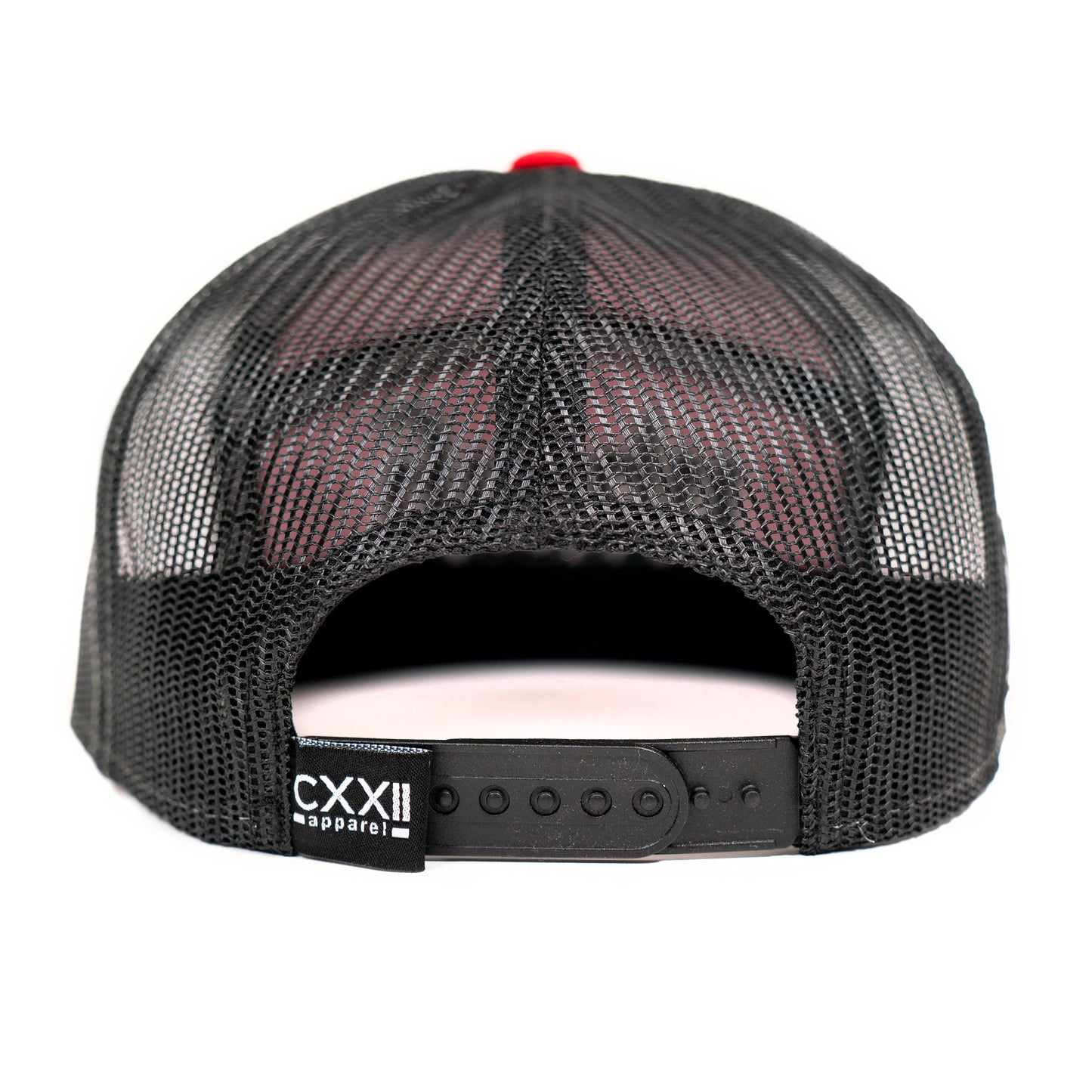 YHWH 7 Panel Trucker Hat - Red