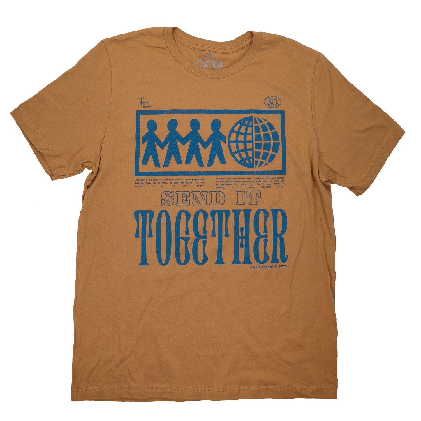 Send It Together '22' Caramel Tee